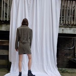 vintage dove skirt suit